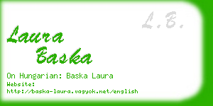 laura baska business card